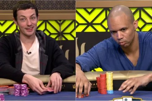 Tom Dwan e Phil Ivey no Triton Super High Roller Series
