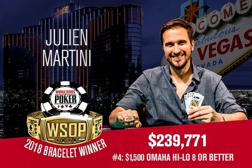 Julien Martini – Campeão Evento #4 – WSOP 2018
