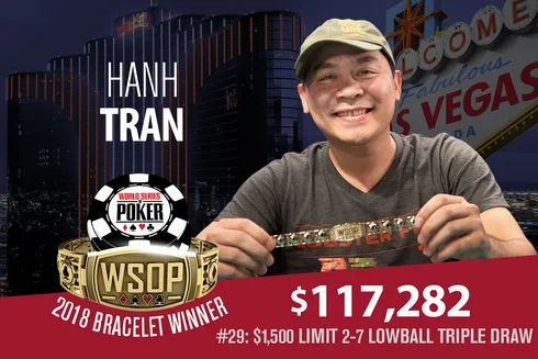 Hanh Tran campeão do Evento #29 da WSOP
