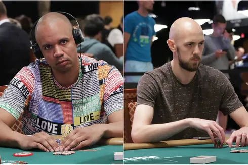 Phil Ivey e Stephen Chidwick
