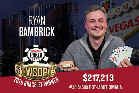 Ryan Bambrick campeão do Evento #30 da WSOP
