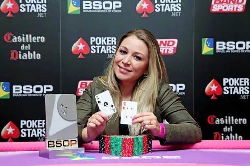 Marina Seganfredo Nishijima campeão do Ladies Event do BSOP São Paulo
