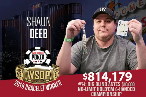 Shaun Deeb campeão do NL Hold'em 6-handed Championship da WSOP
