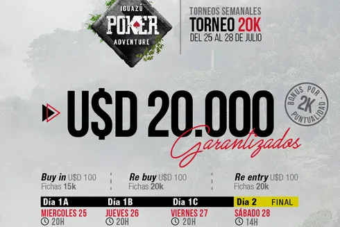 Casino Iguazu vai promover torneio com US$ 20.000 garantidos; confira a programação