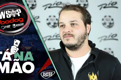 Tá na mão: Luciano Hollanda é colocado na porta no river, mas acerta call na WSOP