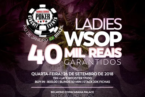 Ladies Event da WSOP Brazil terá premiação garantida de R$ 40 mil