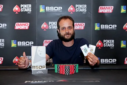 Felipe Guedes campeão do Heads-Up do BSOP Floripa
