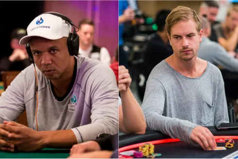 Phil Ivey e Viktor "Isildur1" Blom
