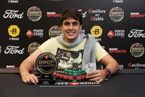 Guilherme Carmo campeão do Start-Up do BSOP Millions
