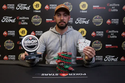 Geovanne Pereira campeão do DeepStack Turbo do BSOP Millions
