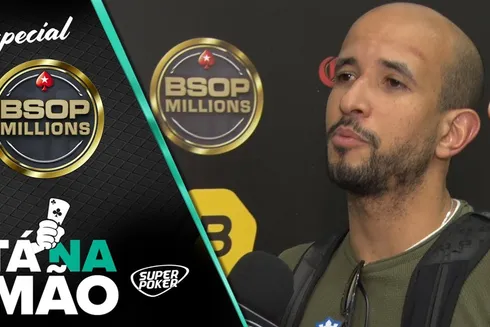 Tá na Mão: Alexandre Mantovani acerta river, mas acaba foldando a mão no Main Event do BSOP Millions