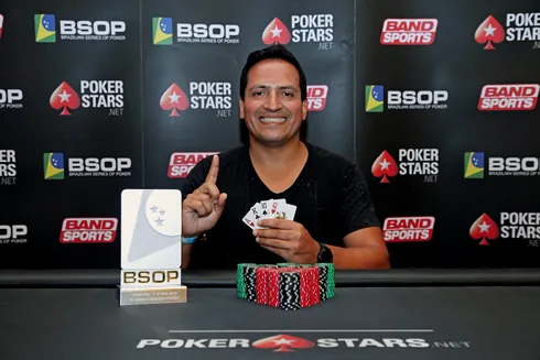 Leandro Brasa campeão do Pot-Limit Omaha Knockout do BSOP Brasília
