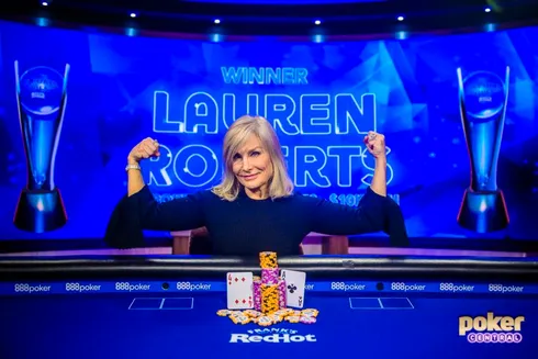 Lauren Roberts campeã do Evento #3 do US Poker Open (Foto: PokerCentral)
