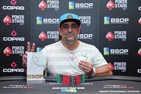 Marcelo Mesqueu campeão do 8-Game do BSOP São Paulo
