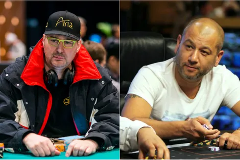 Phil Hellmuth e Rob Yong
