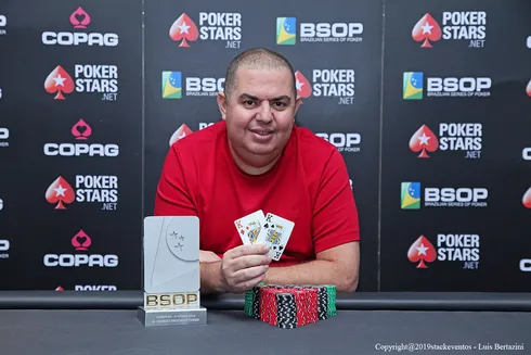 Leandro Ferreira campeão do  do 6-Handed Turbo Knockout do BSOP Rio Quente
