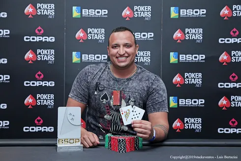 Eddy Ferreira campeão do Last Chance Deepstack Turbo do BSOP Rio Quente
