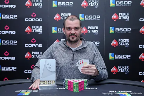 Rafael Caiaffa campeão do Pot-Limit Omaha Turbo Knockout do BSOP Rio Quente
