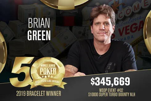 Brian Green – Campeão Evento #2 – WSOP 2019
