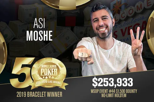 Asi Moshe vence o Evento #44 da WSOP
