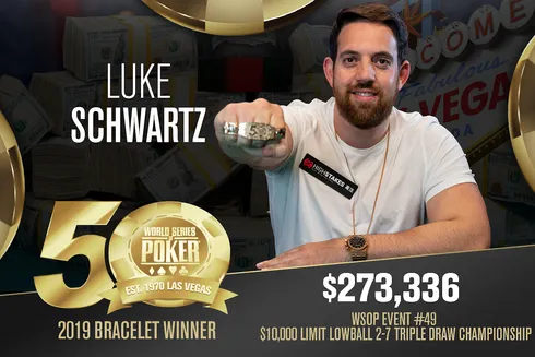 Luke Schwartz campeão do Evento #49 da WSOP
