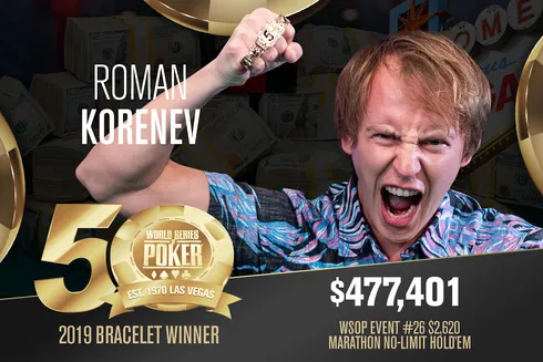 Roman Korenev campeão do Marathon da WSOP
