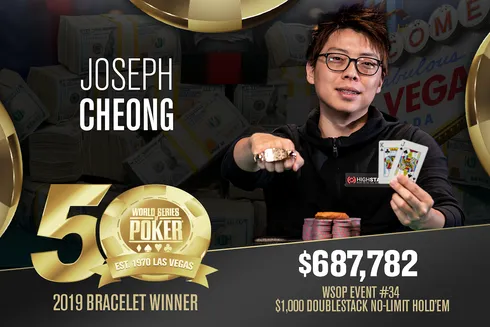 Joseph Cheong – Campeão Evento #34 – WSOP 2019
