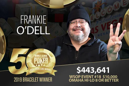 Frankie O'Dell – Campeão Evento #18 – WSOP 2019
