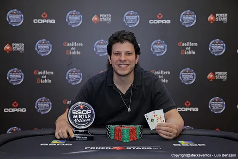 Caio Mansur campeão do 6-Handed do BSOP Winter Millions
