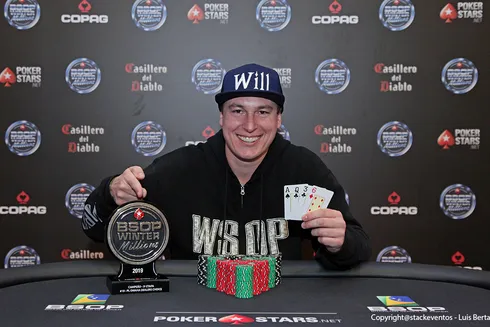 William Xavier campeão do Pot-Limit Omaha Dealers Choice do BSOP Winter Millions
