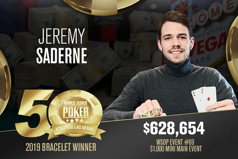 Jeremy Saderne campeão do Evento #69 da WSOP
