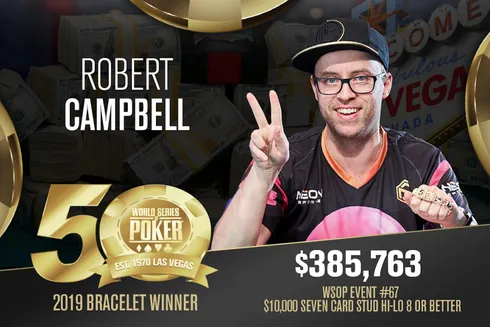 Robert Campbell campeão do Evento #67 da WSOP
