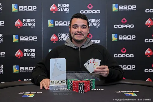 Pablo Menezes campeão do Pot-Limit Omaha do BSOP Gramado
