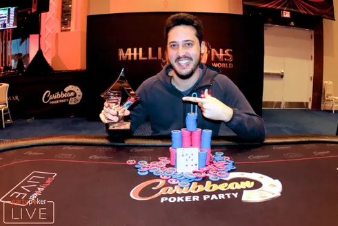 Adrian Mateos campeão do Super High Roller do Caribbean Poker Party
