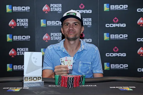 Trajano Alves campeão do Turbo DeepStack do BSOP Brasília
