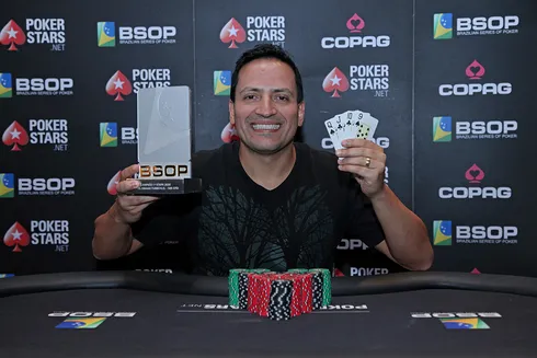 Campeão do Pot-Limit Omaha Turbo Knockout do BSOP Brasília
