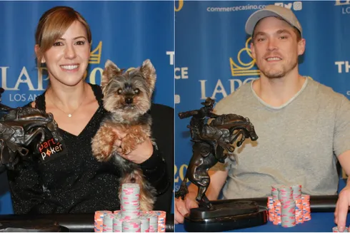 Kristen Bicknell e Alex Foxen campeões no LA Poker Classic
