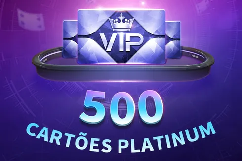 Promoção 500 cartões VIP Platinum – PPPoker
