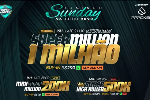 Domingo (26) na Liga SuperPoker
