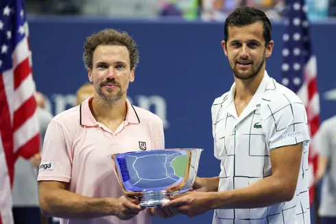 Bruno Soares (esq.) e Mate Pavic venceram nas duplas do US Open (foto: GettyImages)
