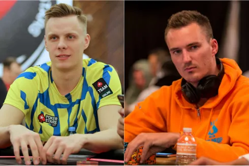 Mikhail Shalamov e Steffen Sontheimer se envolveram em um pote de mais de 200 blinds
