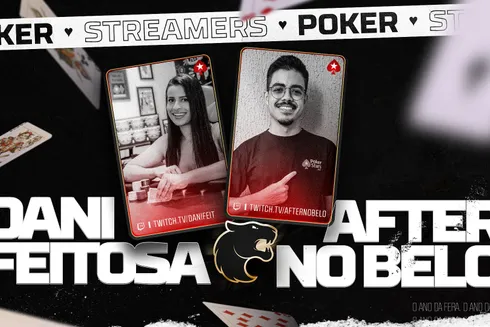 Dani Feitosa e Vitor Fernandes são os novos streamers da FURIA e PokerStars
