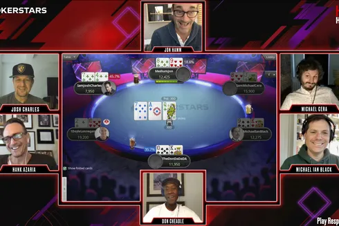 Hank's Home Game agitou o PokerStars nesse domingo (31)
