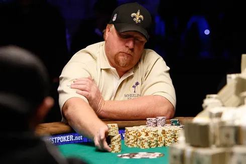 Darvin Moon protagonizou um momento curioso na WSOP (foto: Las Vegas Review Journal)
