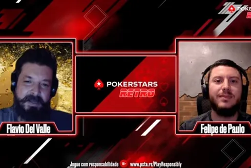 PokerStars Brasil lançou série Retrô com Felipe Phil e Flávio Del Valle
