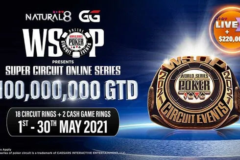 WSOP Circuit Series agitará as mesas do Natural8 com US$ 100 milhões e 18 aneis
