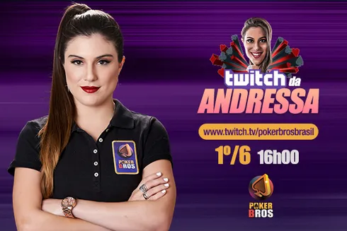 Andressa Lincoln promete muito conteúdo de qualidade para os fãs do poker. 
