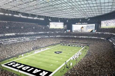 Las Vegas Raiders, que joga no Allegiant Stadium, está entre os 30 times mais valiosos do mundo (Imagem: Reprodução/Raiders.com)
