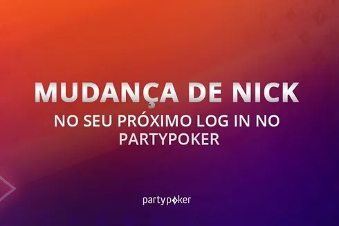 partypoker requer mudança de nicknames aos seus jogadores
