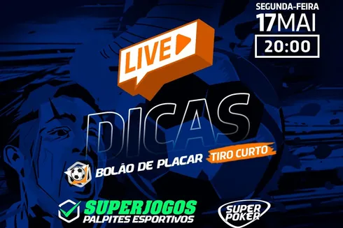 Live do SuperJogos é imperdível nesta noite
